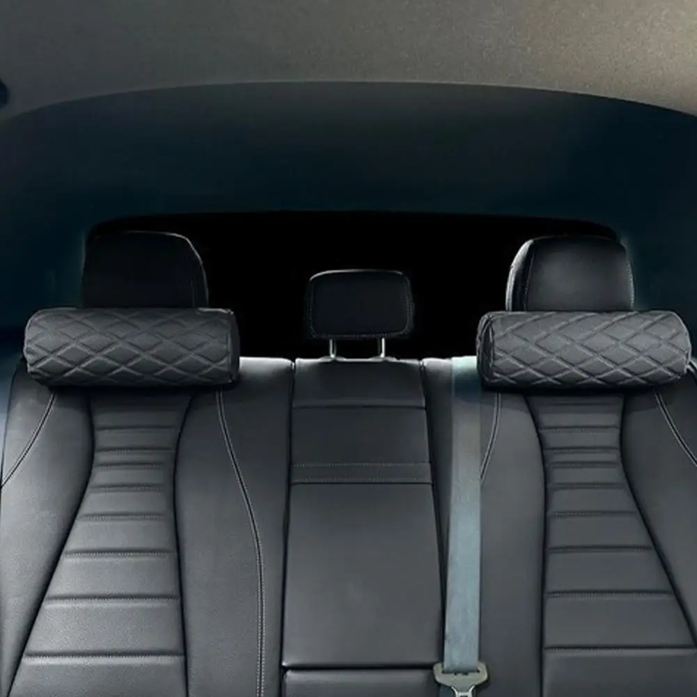 وسادة رقبة السيارة لتخفيف الآلام، وسادة دعم الرقبة عنق الرحم لمقعد السيارة، وسائد أسطوانية للسفر الجانبية للسيارة لمقعد القيادة X5J5 #2