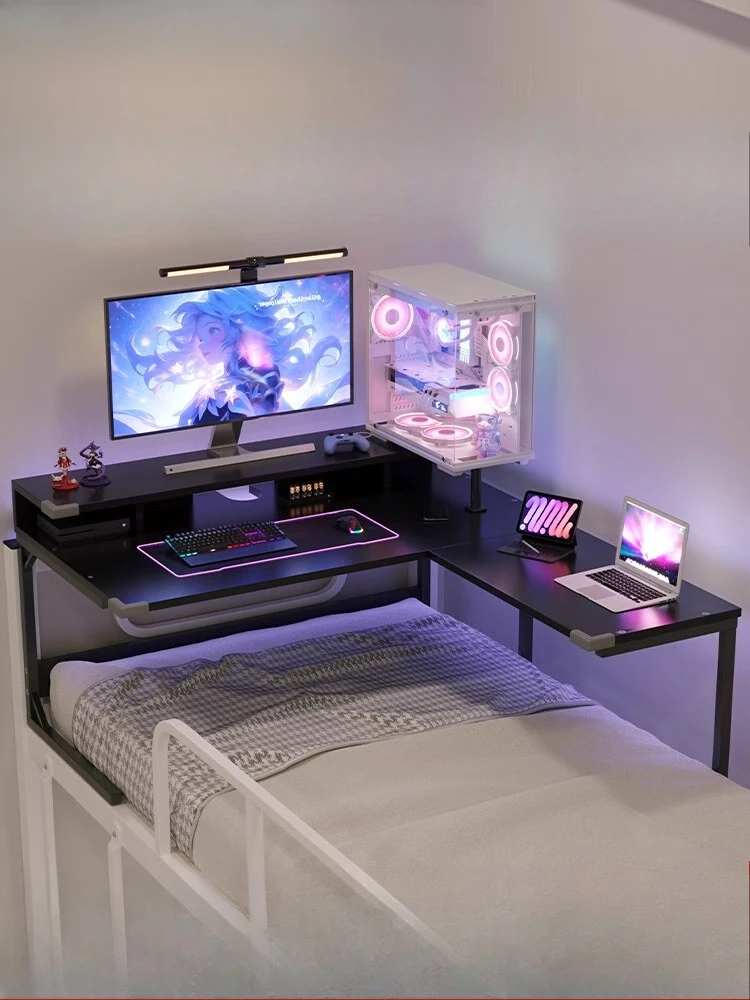 

Bed Computer Desk College Student Dormitory Artifact Dormitory Desktop Gaming Table Hanging