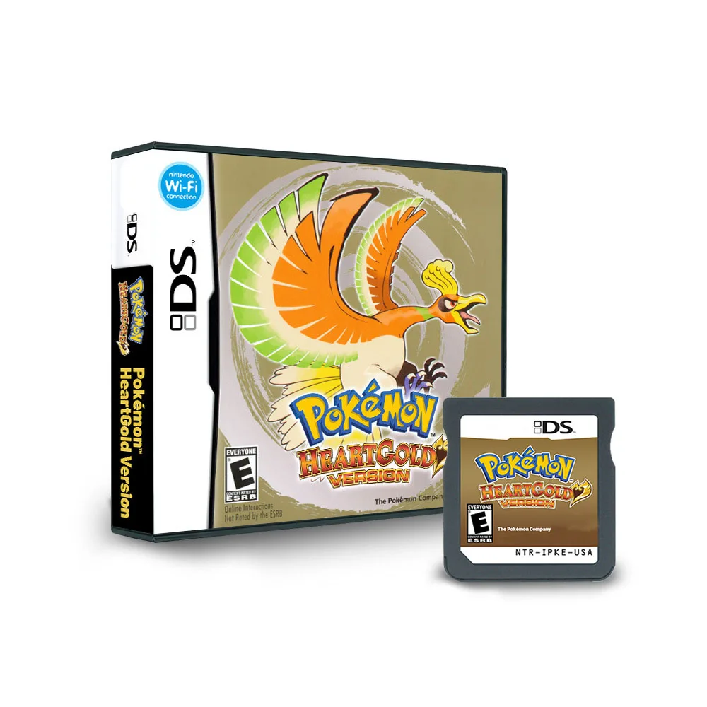 NDS Game Card Pokemon R4 Card Black Box Cartridge American English Game Diamond Pearl HeartGold SoulSilver Platinum 3DS XL 2DS