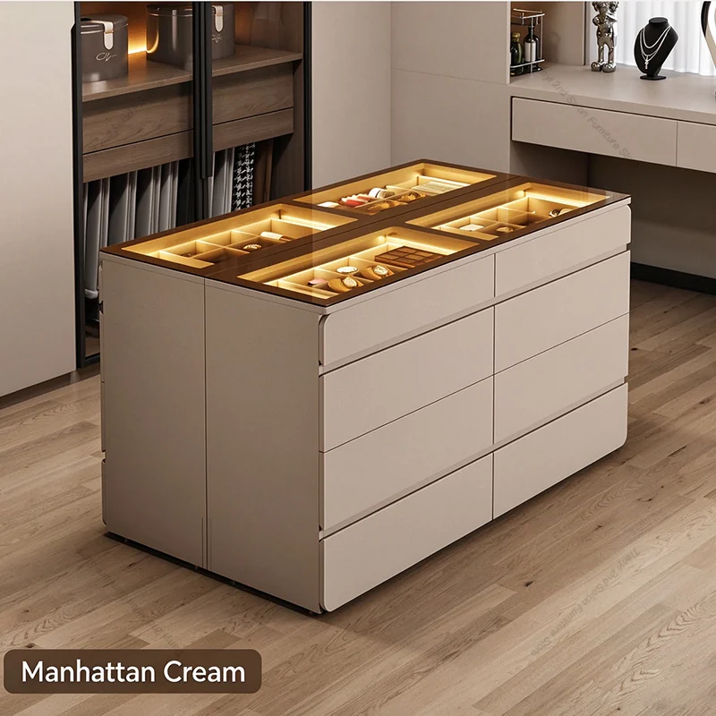 Bedroom Furniture - Nordic Cream Style Walk in Closet