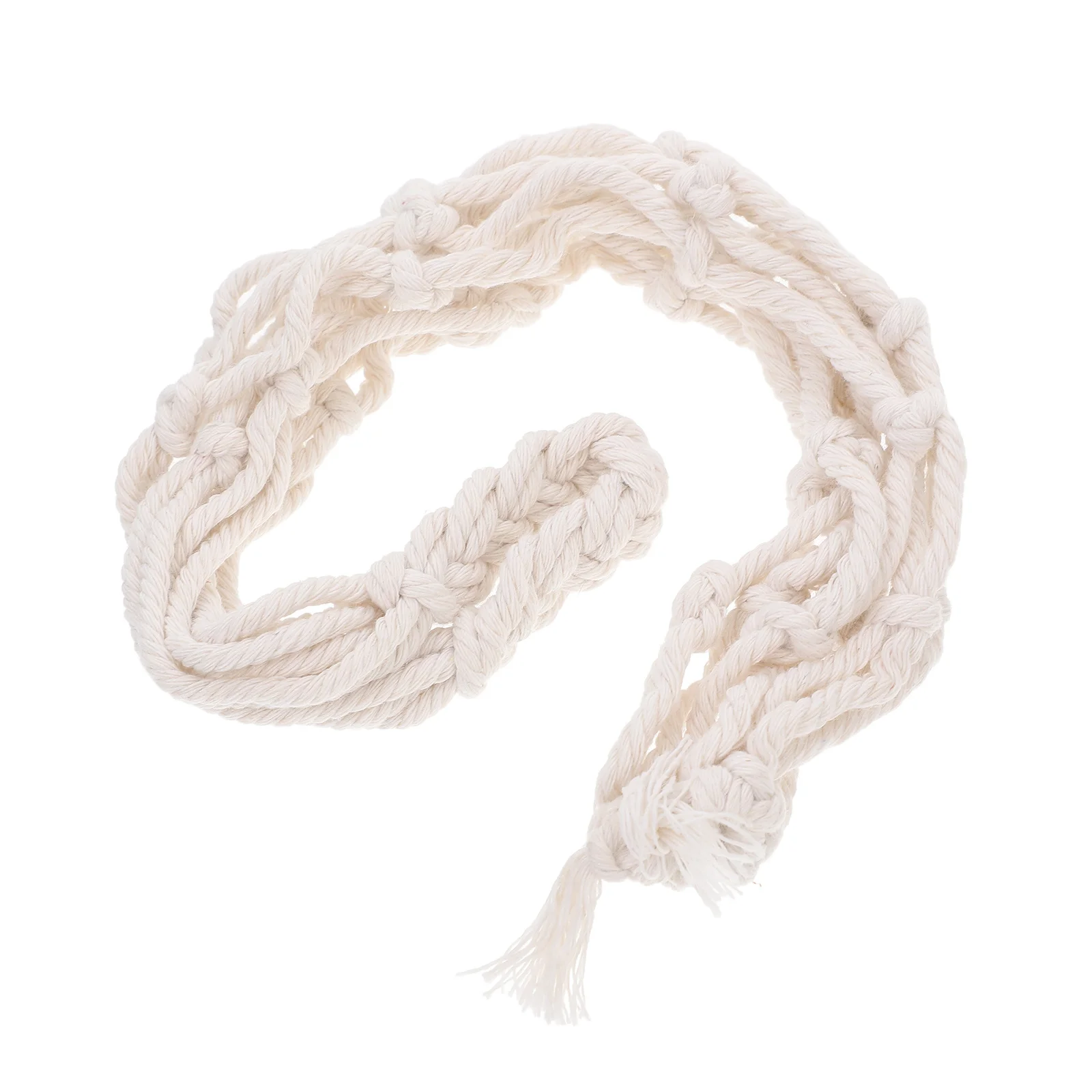 

Boho Water Bottle Holder Cotton Crochet Handmade Carrier for Hiking Cycling Outdoor Activities Portable Bottle Protector