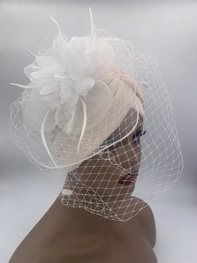 Turbante Retro con plumas y flores para mujer, gorro elegante para fiesta, pañuelo musulmán para la cabeza, gorro para mujer, Turbante para envolver