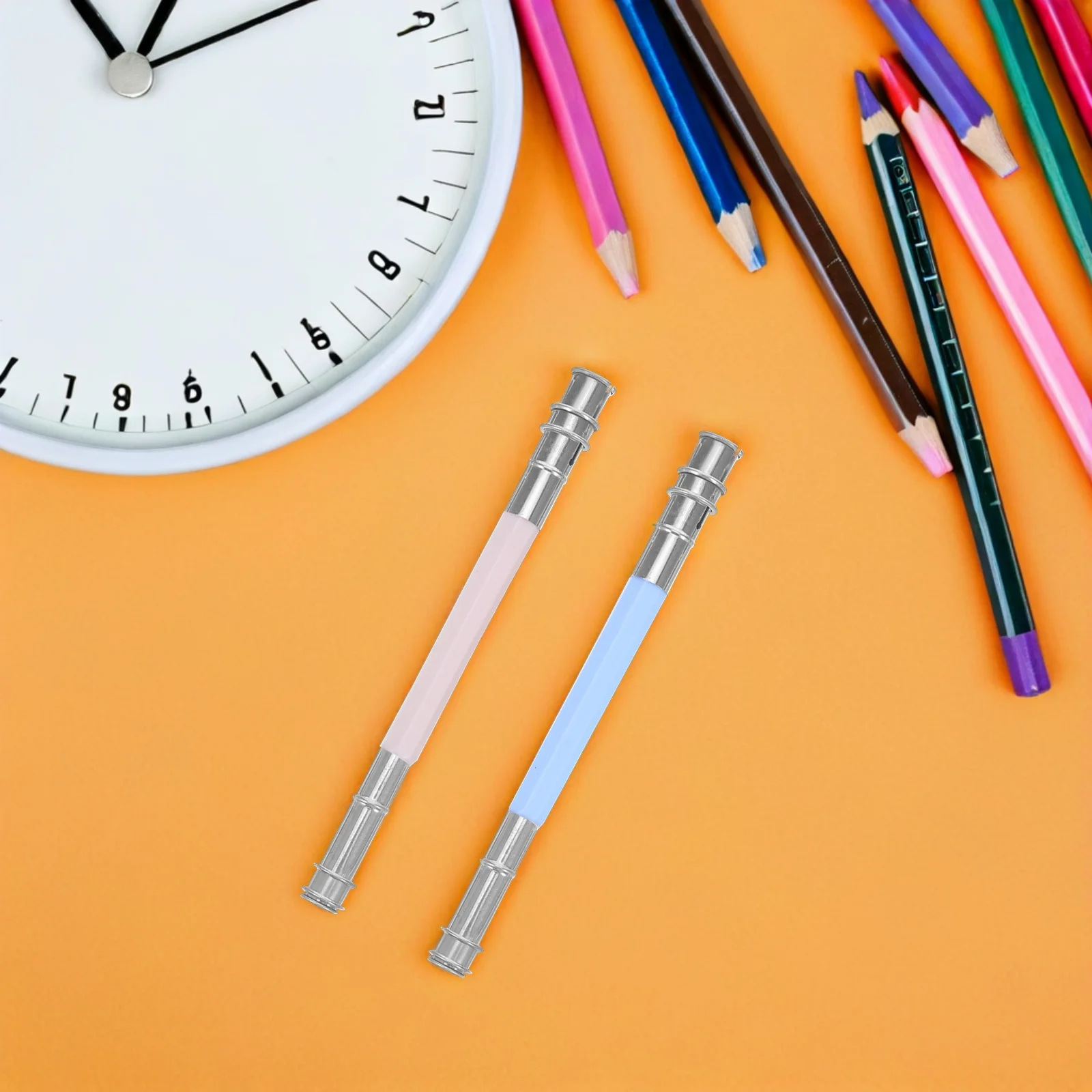 

10 шт., удлинители для карандашей из нержавеющей стали, универсальные художественные держатели для карандашей, удобная ручка для расширенного использования в школе, домашнем офисе