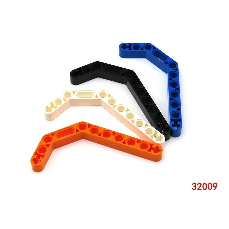 MOC 32009 3x7 ثقوب مزدوجة منحني تكنولوجيا ليفتارم اللبنات أجزاء تجميع لتقوم بها بنفسك جزيئات سميكة الطوب اللعب الملحقات