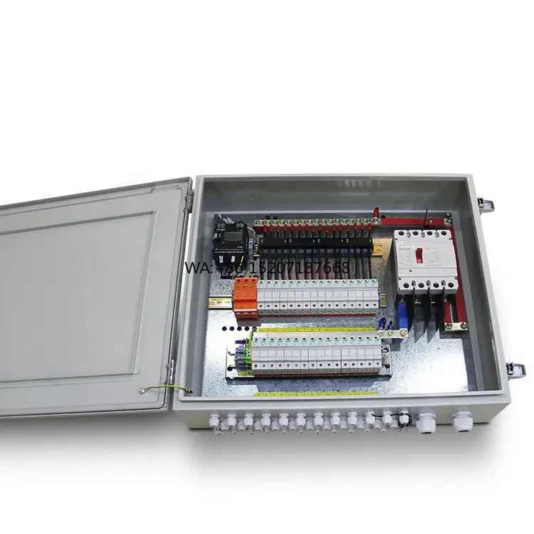 DC 1000V IP65 for Photovoltaic Systems CNCSGK Stainless Steel Solar Combiner Box 6 String 6 in 1 Out 6 Way