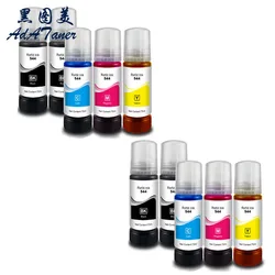 544 T544 Color Compatible Water Based Refill Tinta Ink For Epson EcoTank L3210 L3110 L3150 L3250 L3100 L3210 L1110 5190 Printer