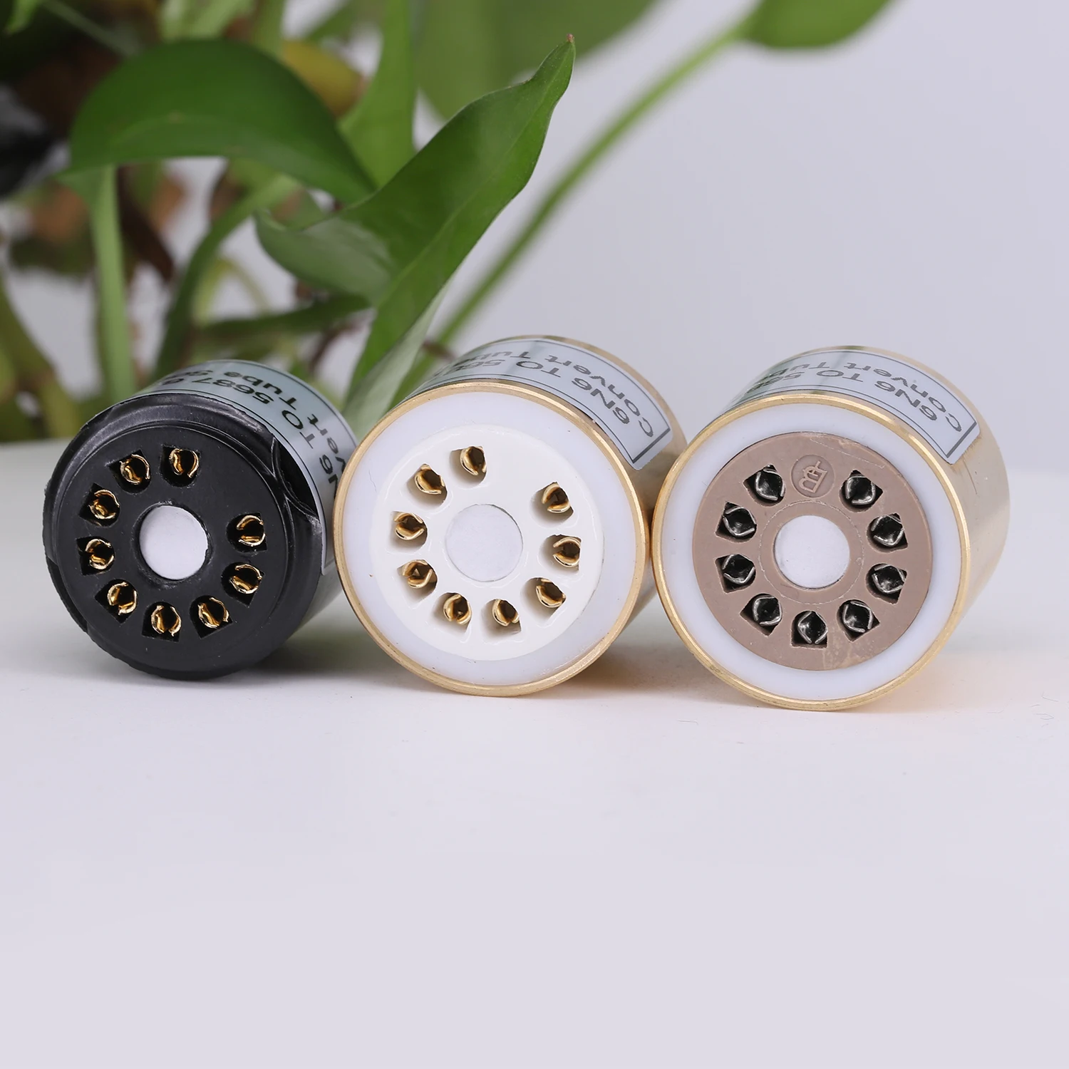 2 個 6H6N 6N6 (インサートアダプター) に 5687 6.3V 電子管アンプヴィンテージ変換アダプターチューブソケット