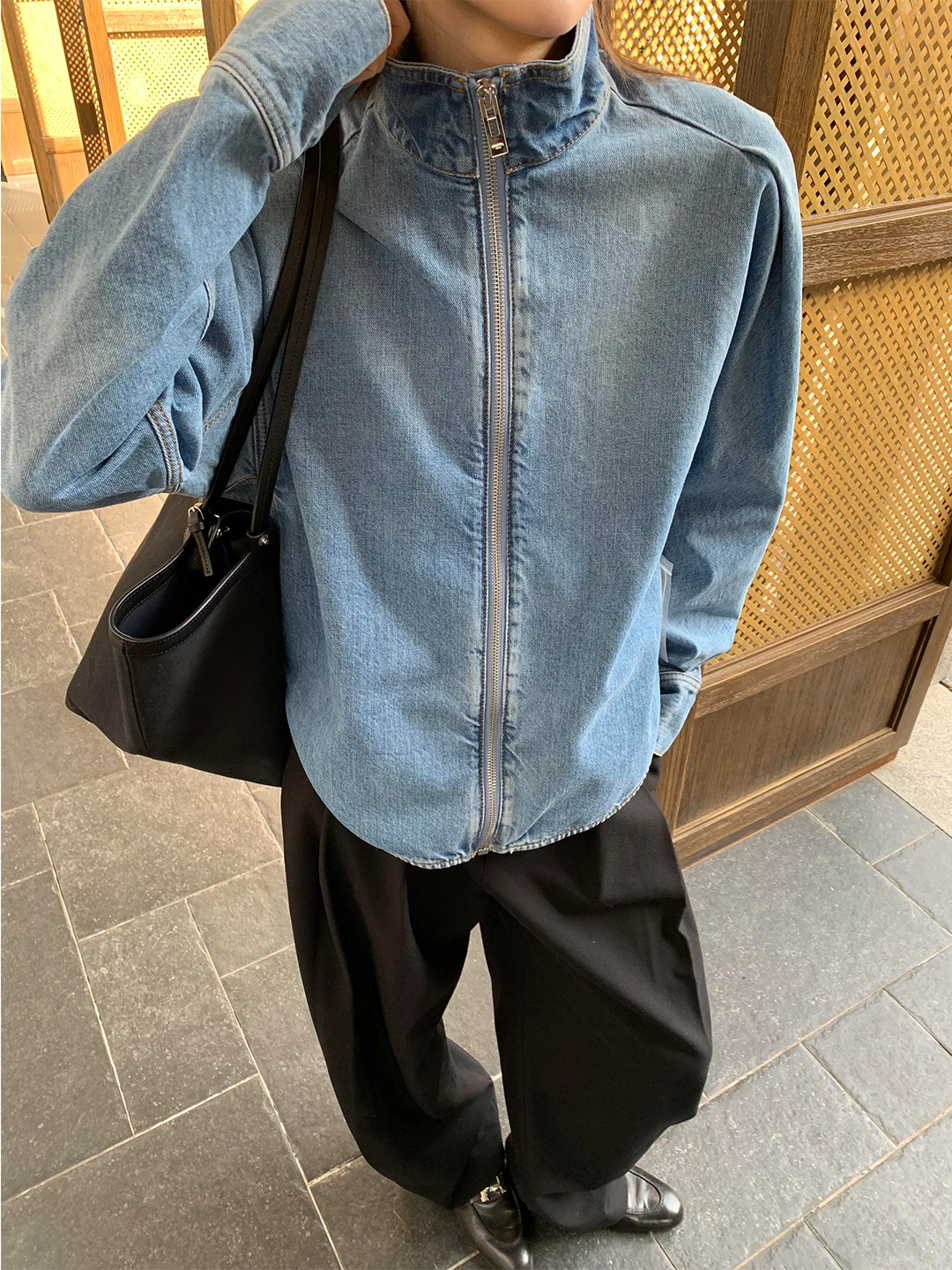 Denim Jacket Vintage - Vintage Inspired Zipper Denim Jacket Women's