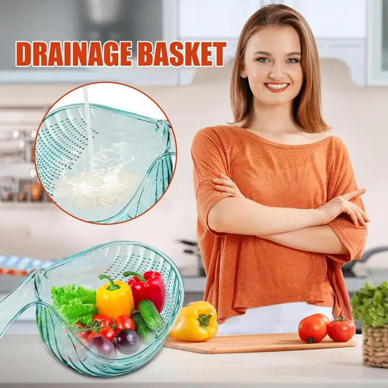 

Kitchen Strainer Colander Washer For Vegetable Fine Mesh Drainage Strainer Basket For Home Cooking Salad Preparation Vegetable