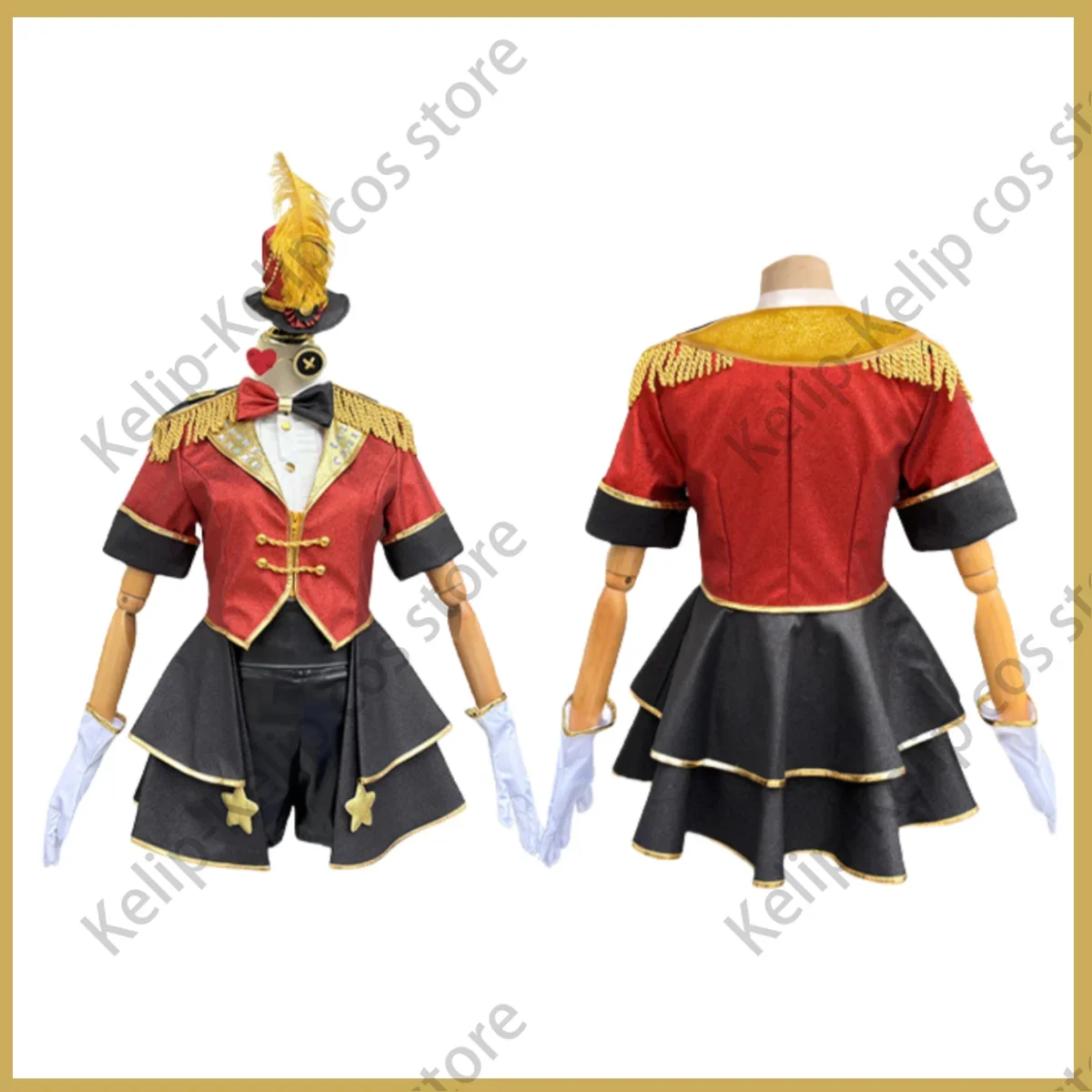 Disfraz de Cosplay de Margaretha Zelle Tamer para mujer, peluca de bailarina, abrigo rojo, uniforme Sexy, traje de Carnaval y Halloween