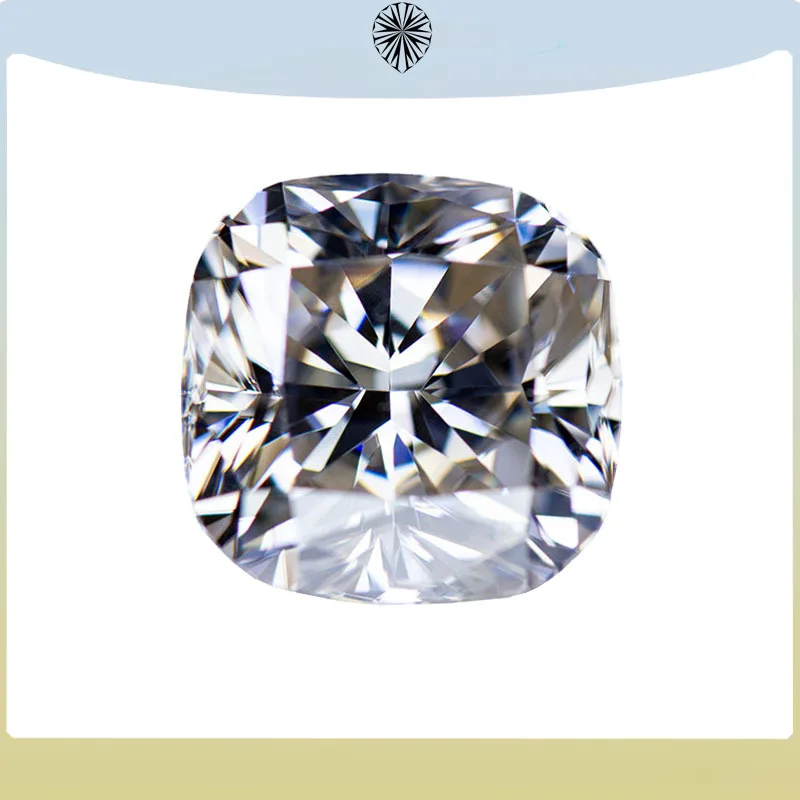 Moissanite เบาะเพชรสำหรับปลูกในห้องแล็บสีเหลืองชาสำหรับการทำเครื่องประดับที่มีการรับรองจากกร้า