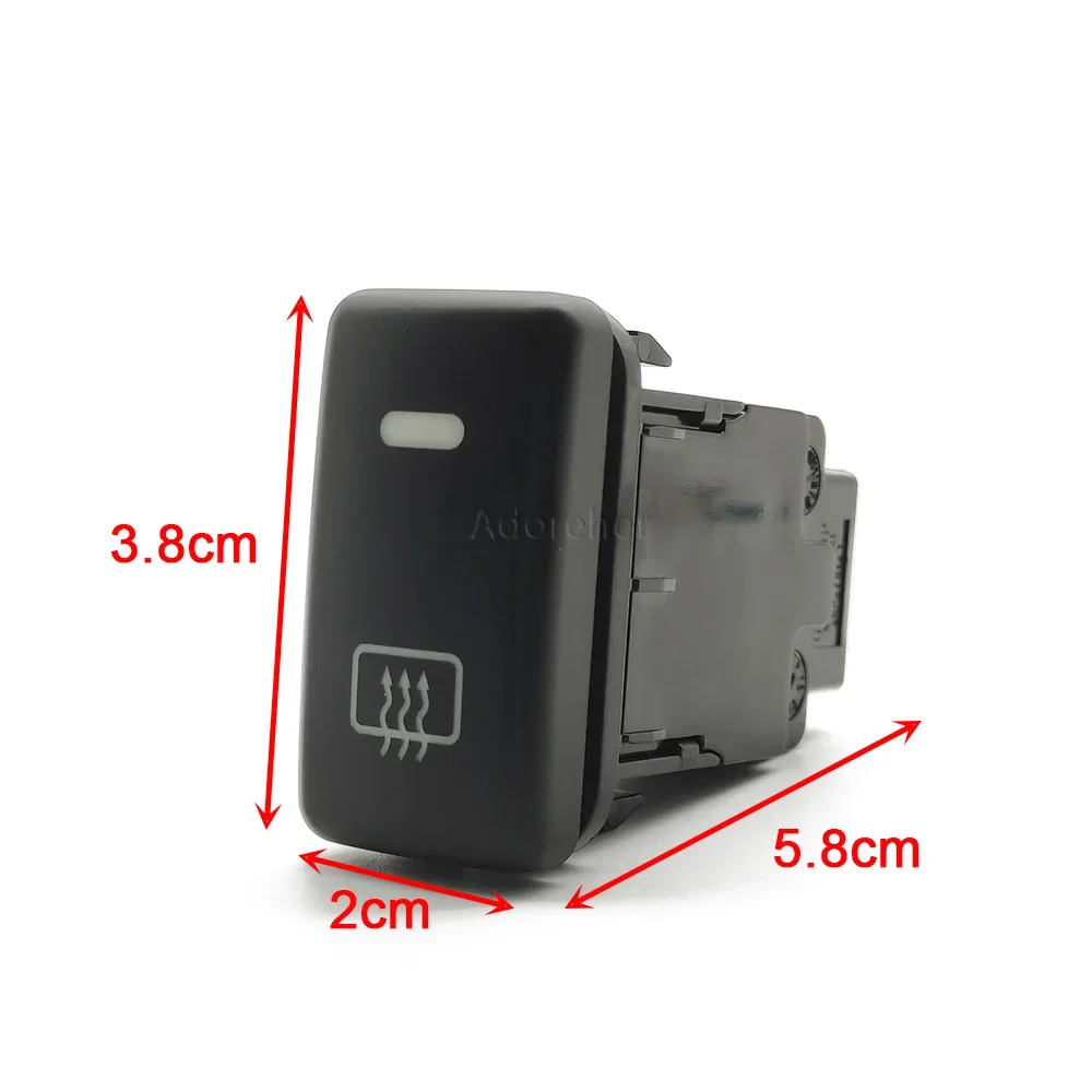 1PC Car LED Front Window Windshield Heating Switch Push Button For Toyota FJ Land Cruiser Prado 120 LC100