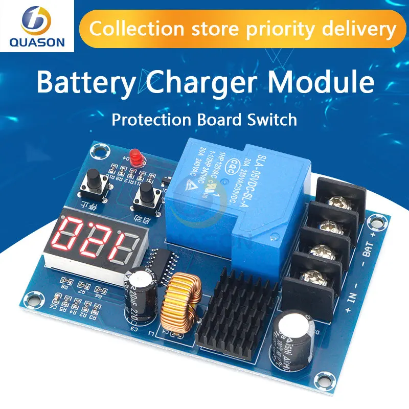 XH-M604 Battery Charger Control Module DC 6-60V Storage Lithium Battery Charging Control Protection Board Switch