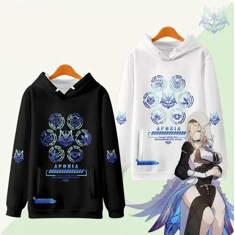 

Hot Game Honkai Impact 3 Aponia Cosplay Hoodie Women Men Harajuku Sweatshirt Streetwear Hip Hop Pullover Hooded Jacket outerwear