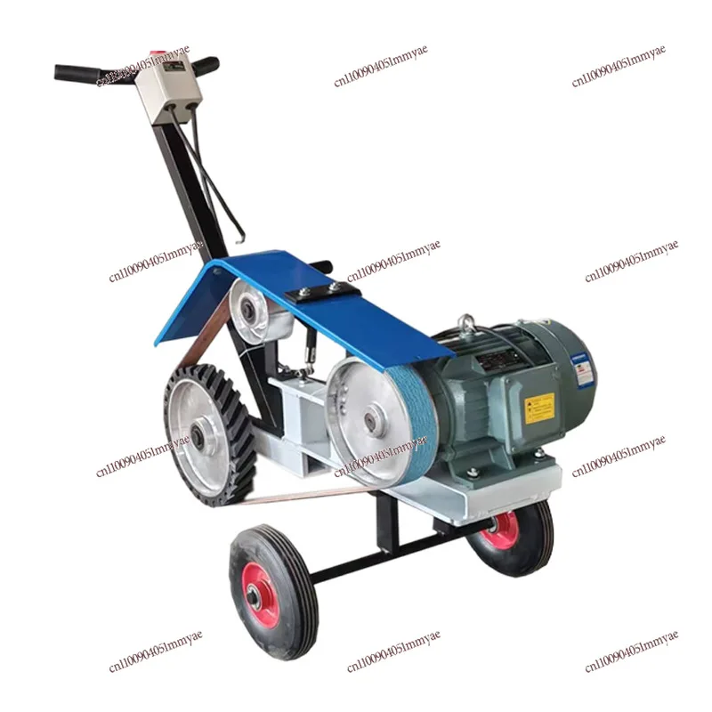 Hand Push Belt Machine Trolley Mobile Grinder Surface Treatment Polishing Machine