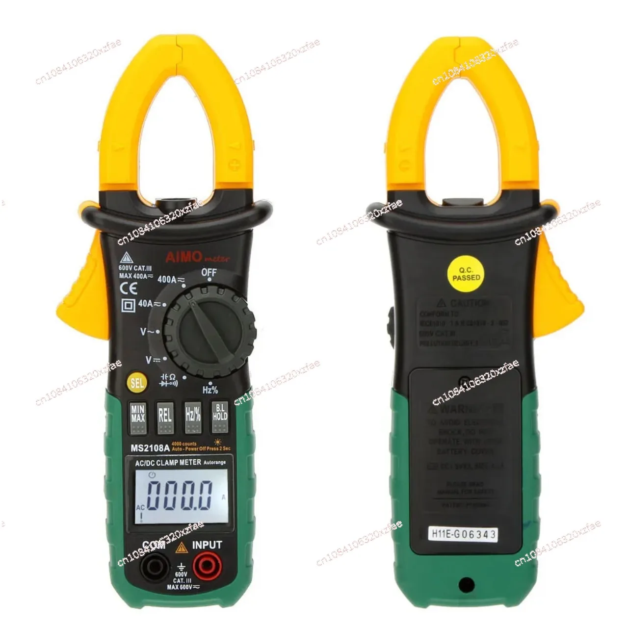 AC/DC Current Voltage Capacitor Resistance Tester MS2108A Digital Multimeter Clamp Meter  Current Clamp Pincers