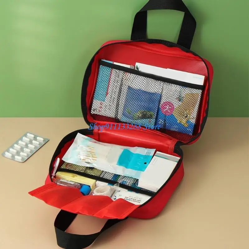 

G88D Многосекционная водонепроницаемая красная аптечка Портативная прочная аварийная сумка Простая в использовании для домашнего