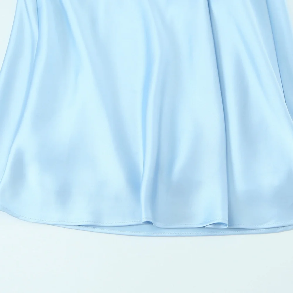 Vestido feminino simples roupa interior textura com decote em v estilingue cor sólida longo temperamento verão novo vestido