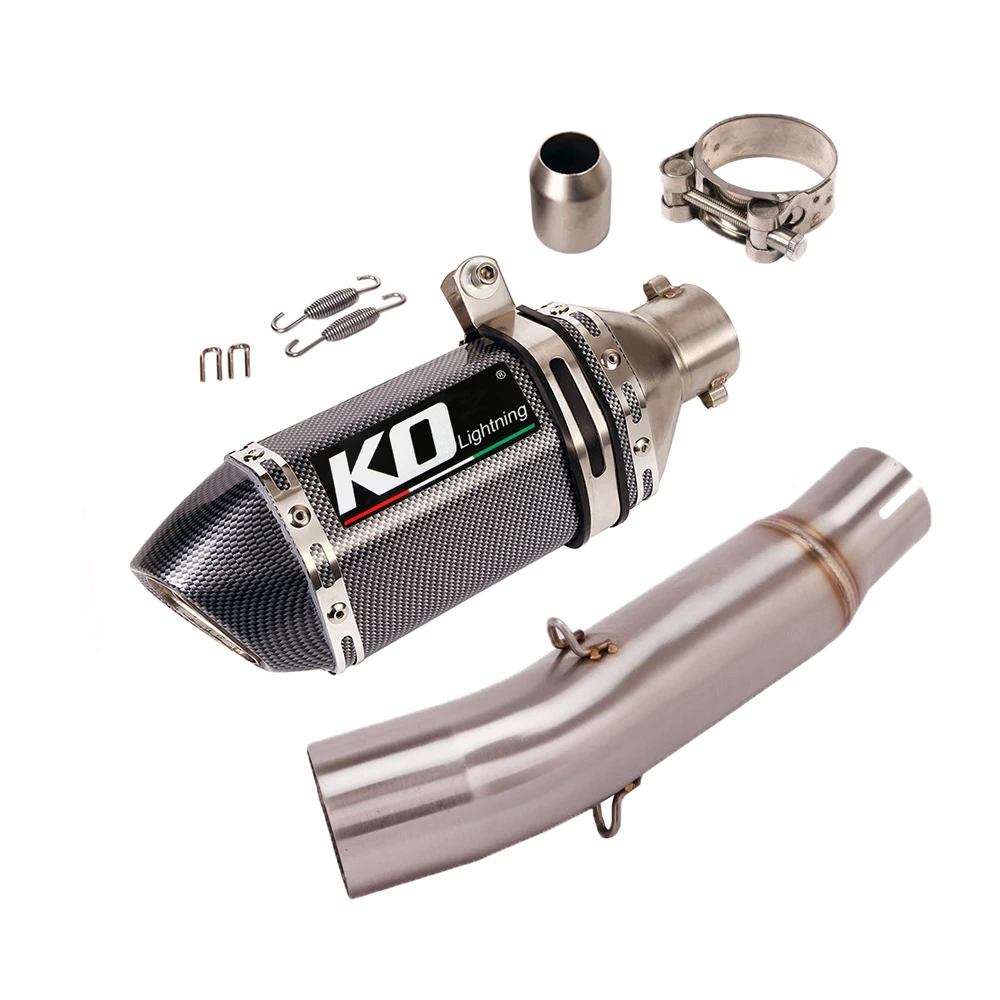 

Motorcycle Exhaust System Stainless Steel 51MM Muffler Middle Link Pipe For Honda CBR300R 2020-2025 CB250R CB300R 2018-2025