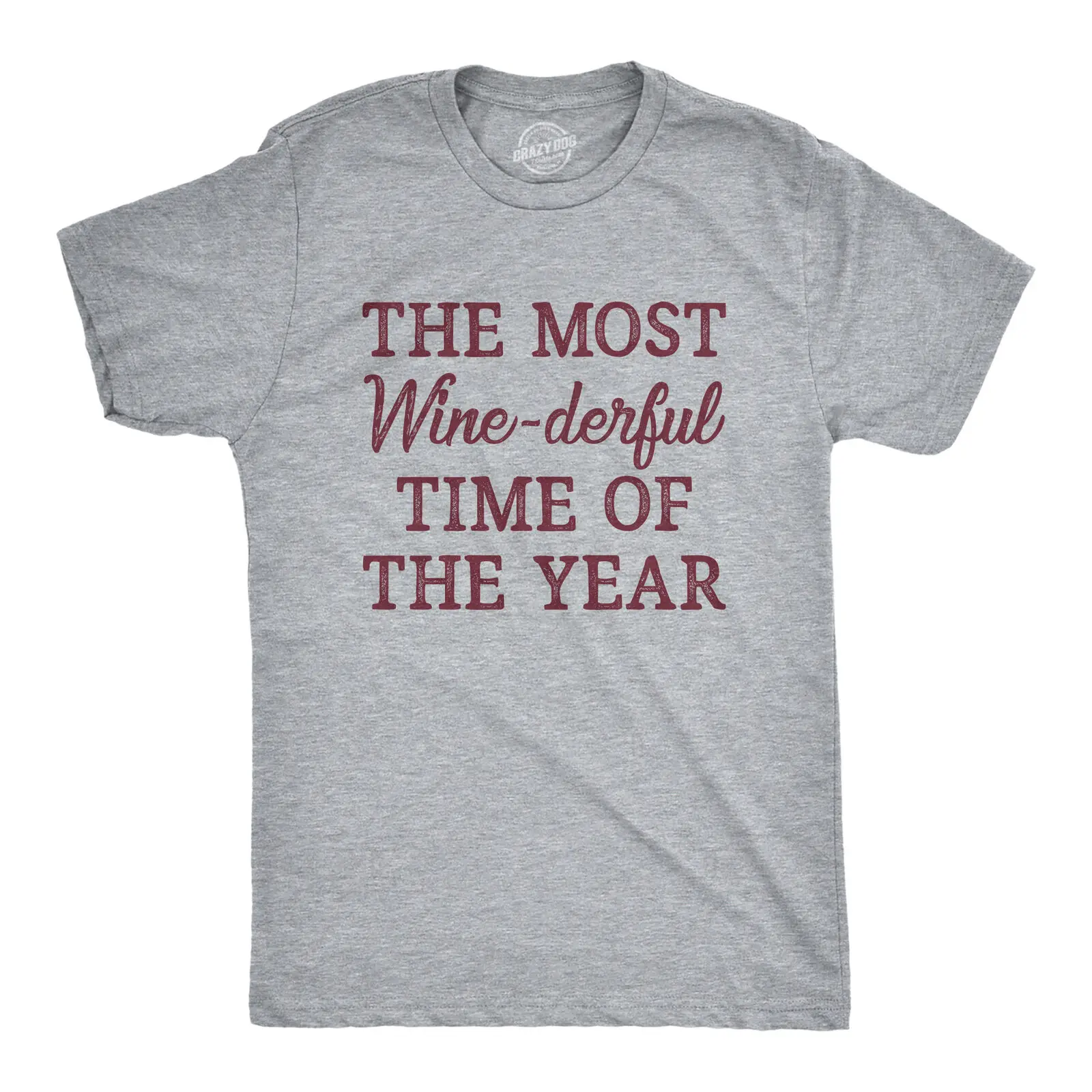 Mens The Most Winederful Time Of The Year T Shirt Funny Xmas Holiday Wine