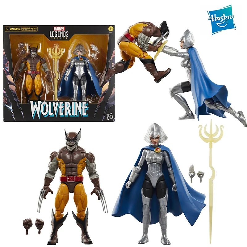 Hasbro Marvel Legends Series Wolverine and Lilandra Neramani 2-Pack 16Cm Anime Original Action Figure Model Toy Gift Collection