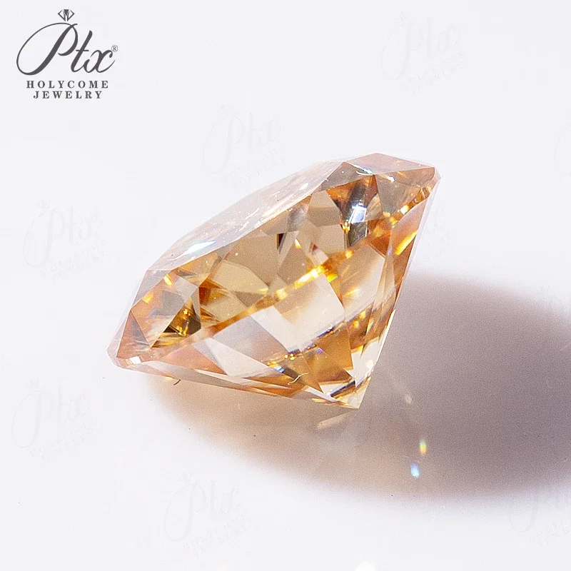 100 % echter Moissanit-Diamant, mehrfarbig, VVS1-Reinheit, 0,3–10 Karat, runde Form, GRA-Zertifikat, Schmuckmaterial, DIY-Zubehör. – Detail 7