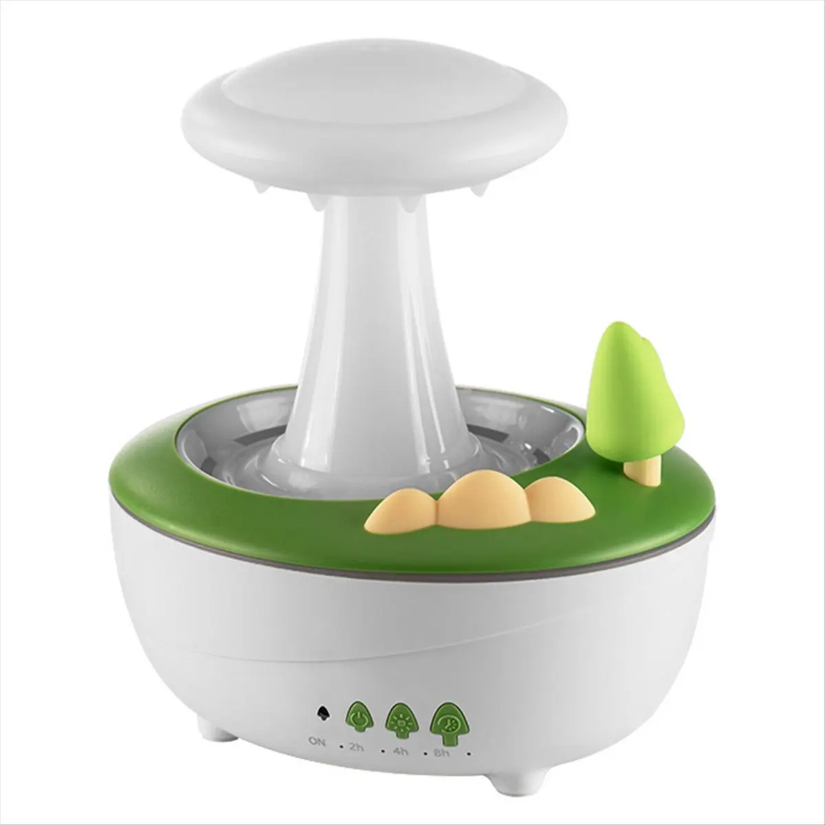 AA19 Rain Cloud Humidifier Water Drip, Mushroom Oil Diffuser for Bedroom Waterfall Lamp Funny Gift
