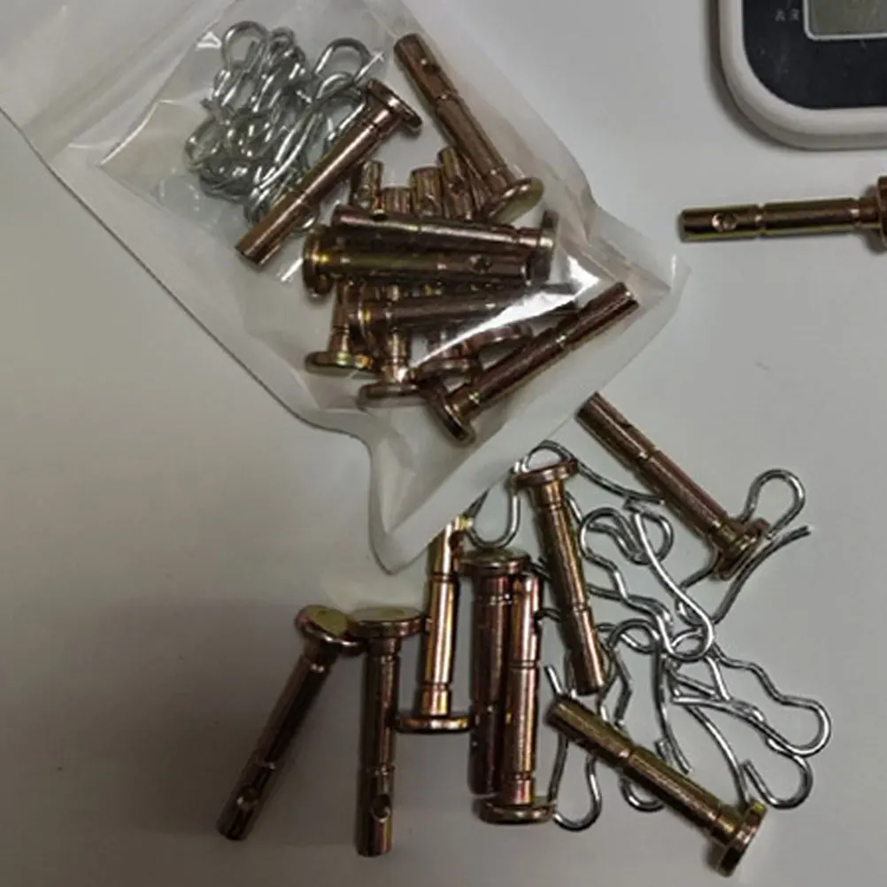 

Stainless Steel Shear Pins Cotter Pin Set Snow Blower Accessories Replacement Parts Wear Resistant Easy Install Machine Safety