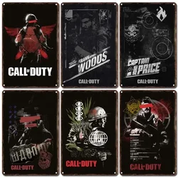 [PS5] Call of Duty Black Ops Cold War Retro Metal Tin Sign Vintage Metal Plate Game Room Decoration Home Decorations Wall Decor