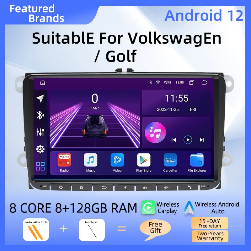 

Radio Android 13 For Amarok Volksagen VW Passat B6 B7 CC T5 Skoda Octavia2 superb2 Tiguan Seat leon Golf 56 Multimedia Carplay