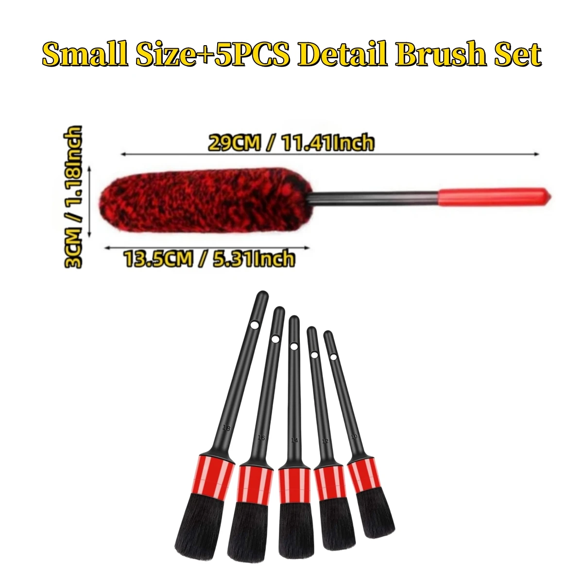 Autoband Wiel Detaillering Borstels Set Multifunctionele Car Cleaning Tools Voor Auto Velg Band Buigbaar Detail Schoon Gemakkelijk Auto Wassen Te - afbeelding 1