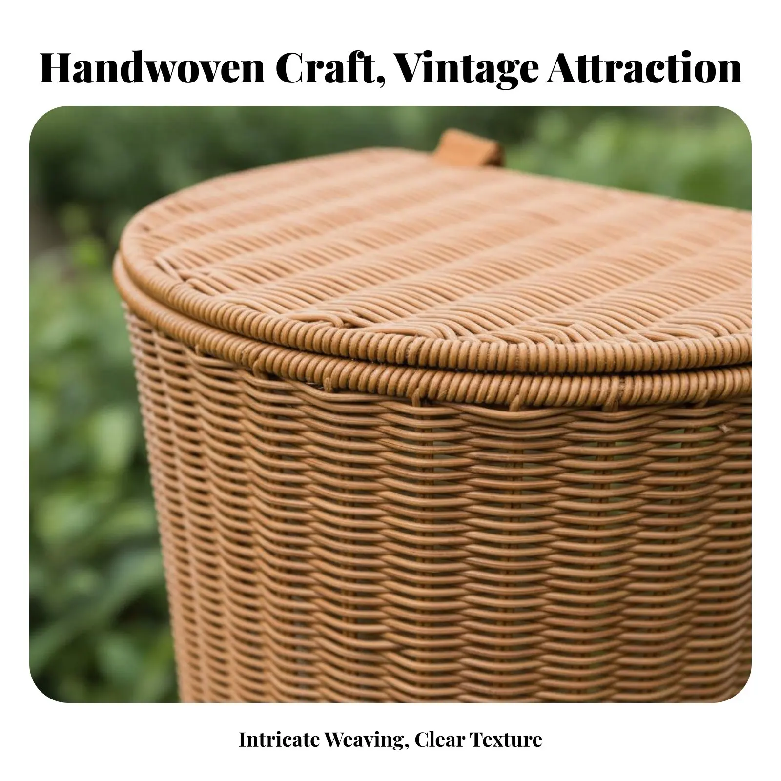 

Легкая плетеная корзина-рюкзак для сбора фруктов из полипропилена, отличный подарок, носимый контейнер с крышкой