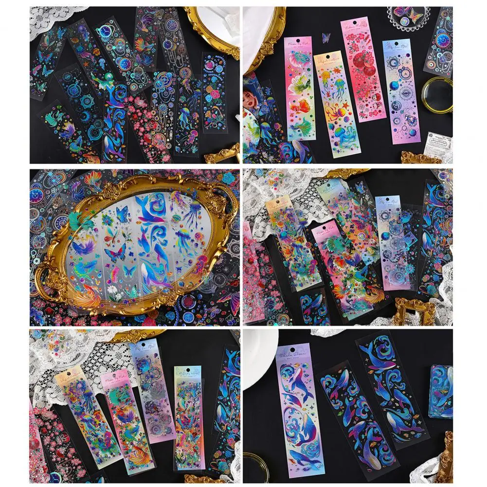 3Pcs Popular Decorative Sticker Sun-resistant Kids Sticker Self-Adhesive Stamping Decals Guitar Sticker  Decorative