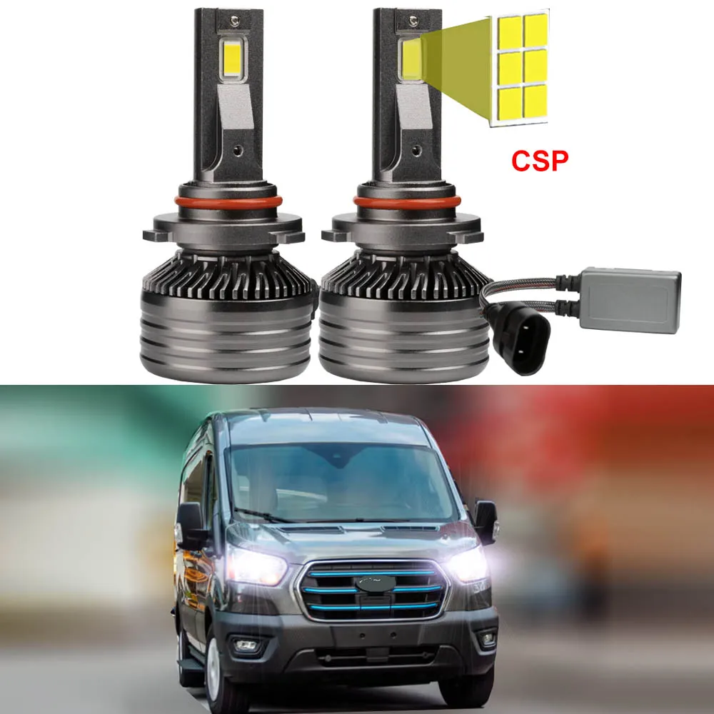 

2 шт. автомобильные светодиодные лампы для фар для Ford E-Transit 2022 2023 дальний ближний свет Canbus 6500K