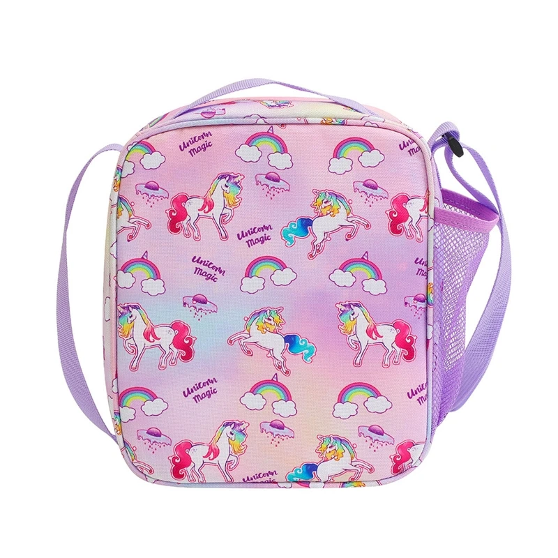 Cute Unicorn Lunch Bag Cartoon Insulated Thermal Food Bag Lunchbox Picnic Supplies Cooler Bag for Kids Girl Boy