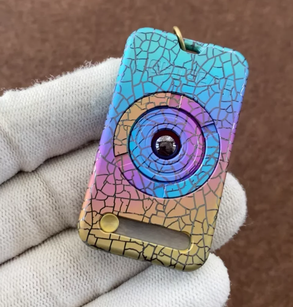 Used EDC Titanium wheel Fingertip gyroscope Decompression toys