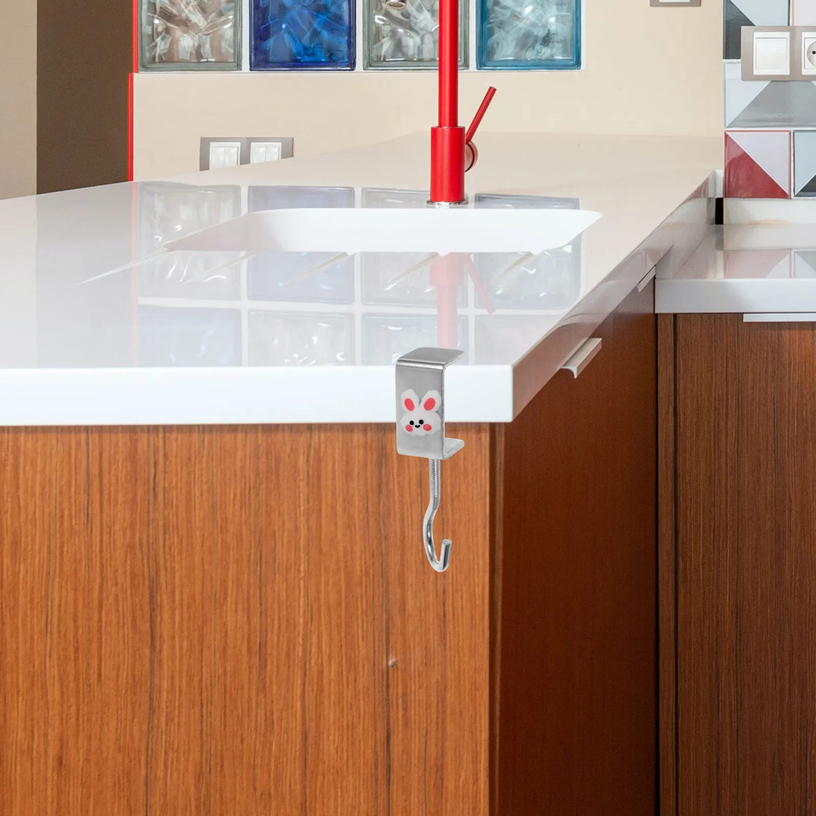 

2Pcs Desk Bag Hanger Clamp Adjustable Large Capacity Metal Holder Hook for Office Classroom School Backpack Handbag