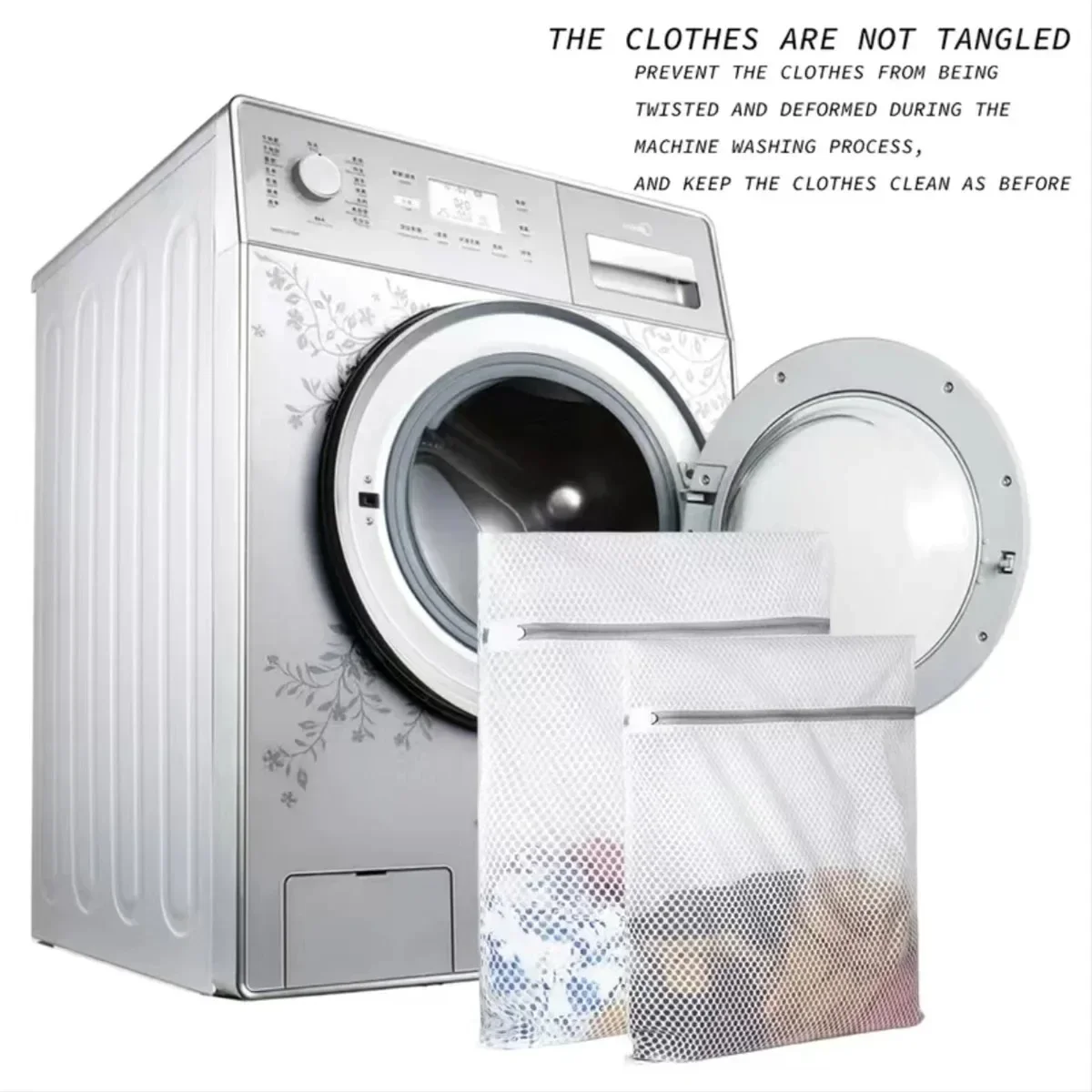 1-10PCS Mesh Laundry Bags For Delicates Net Fabric Durable And Reusable Delicate Wash Bag Travel Organization Bag For Lingerie