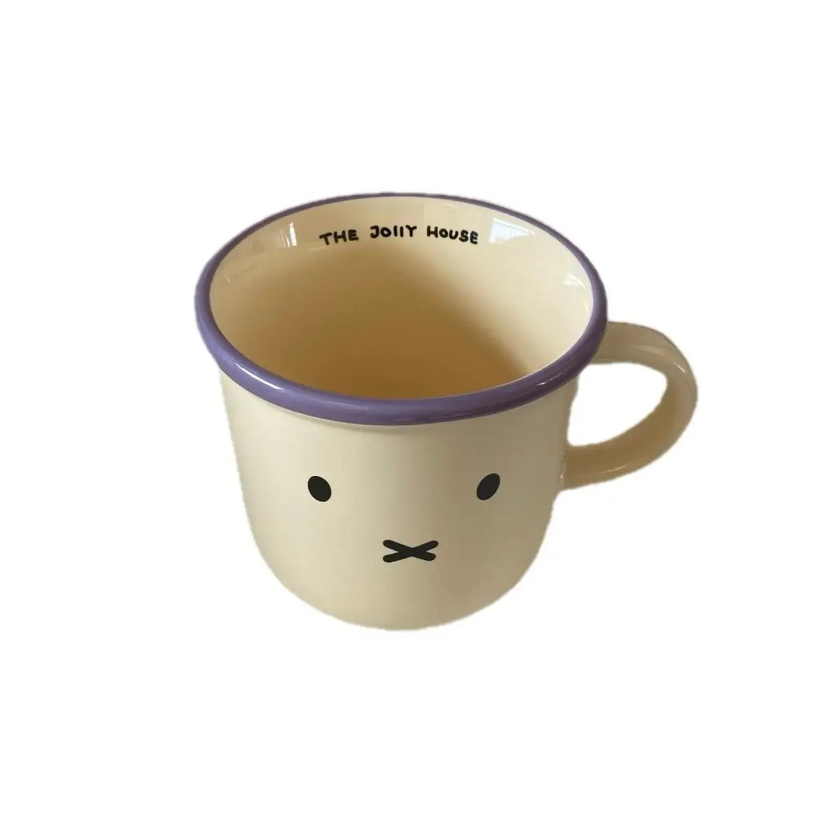 Miffy – tasse à café au lait en céramique, motif de dessin animé Simple, violet, lapin mignon, tasse de Couple pour la maison