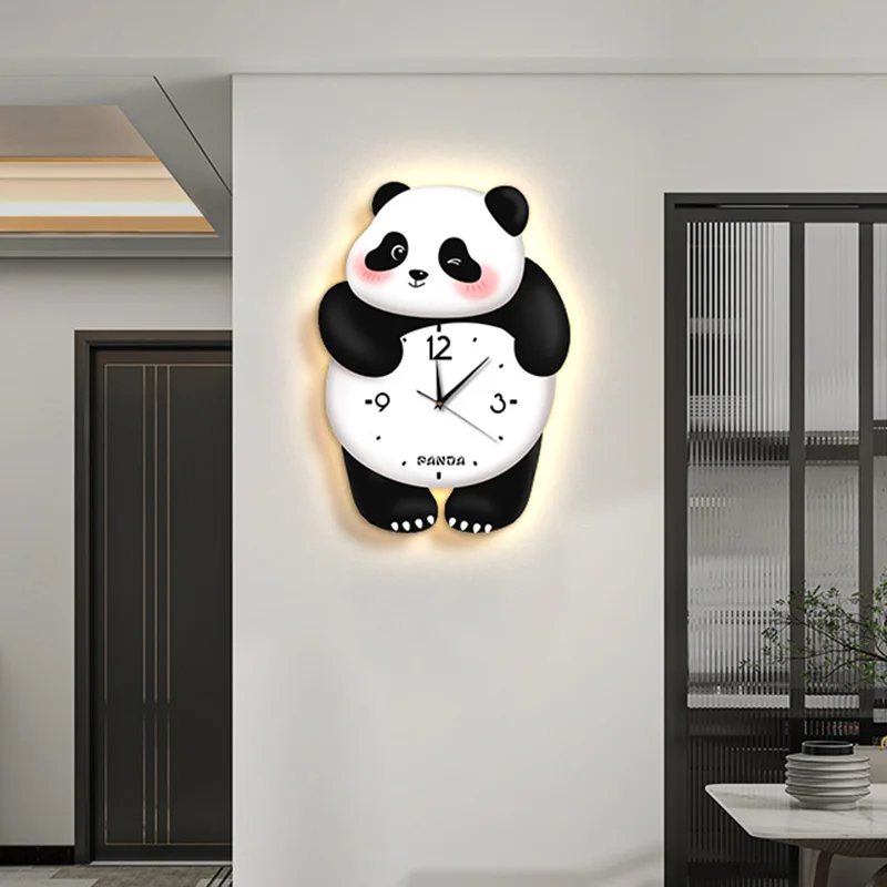 

Living Room Animal Wall Clock Cute Aesthetic Modern Design Wall Clock Electronic Creative Reloj De Pared Digital Wall Decor