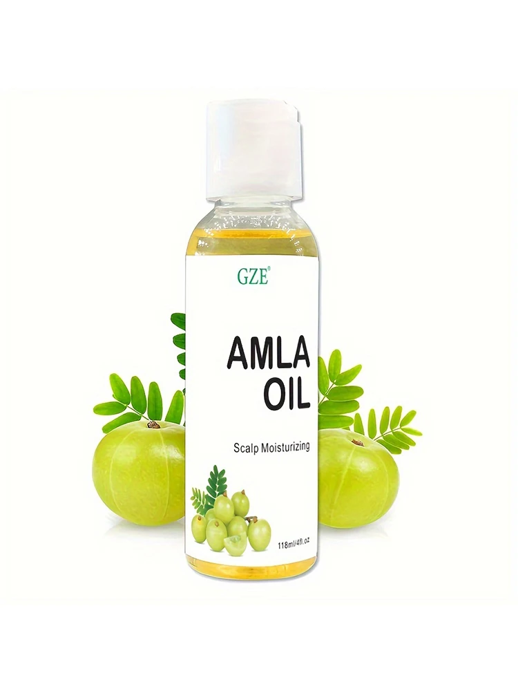 GZE Amla Hair Oil pour une brillance saine des cheveux et du cuir chevelu hydraté, huile capillaire 