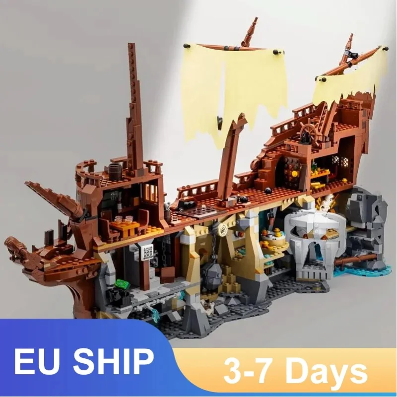 2912-teiliges Modellbau-Set Goonies Schiff Bausatz Spielzeug für Kinder und Erwachsene Geburtstag Weihnachten Kreativität Geschenke