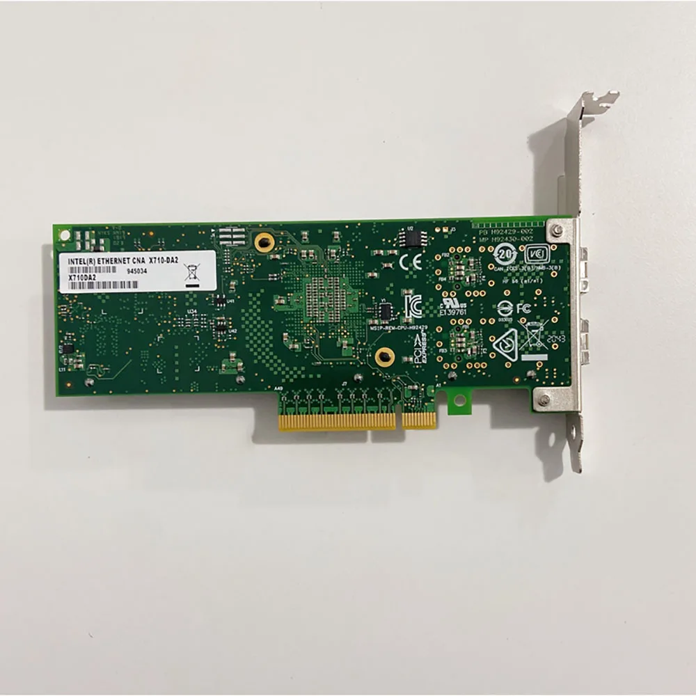 NIC For Intel 10 Gigabit N-e-t-w-o-r-k Card With Dual Electrical Ports adapter X710 chip full-height  single card X710-DA2