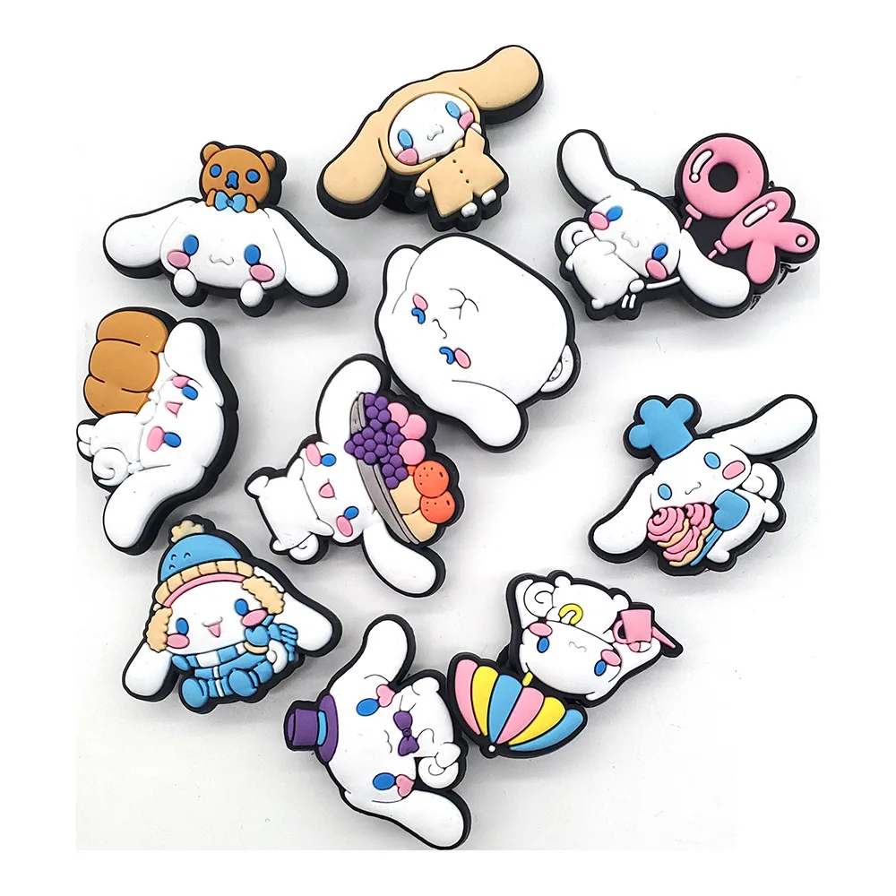 

New Cute Cartoon Sanrio Hole Shoes, Flower Shoe Buckles, Kuromi Fun Shoe Accessories And Accessories