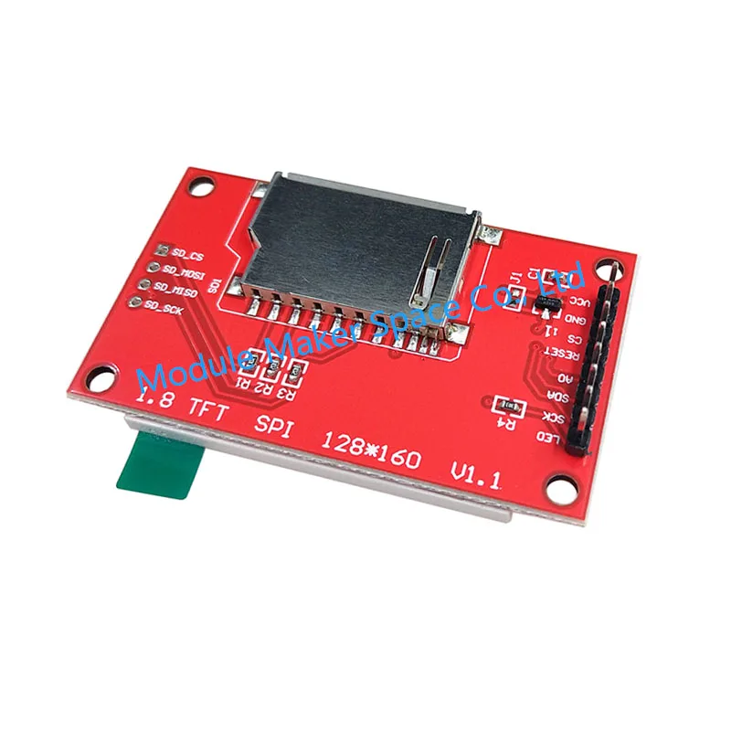 1.8 بوصة 1.8 "شاشة الكريستال السائل TFT وحدة شاشة SPI واجهة 128*160 القرار 16BIT RGB 4 IO ST7735S سائق لاردوينو