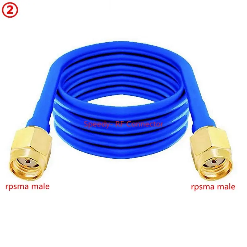 RG402 RG-402 Coaxial Cable SMA To SMA Male Female Connector RPSMA To RPSMA High Frequency Semi Flexible Fast Delivery Brass RF