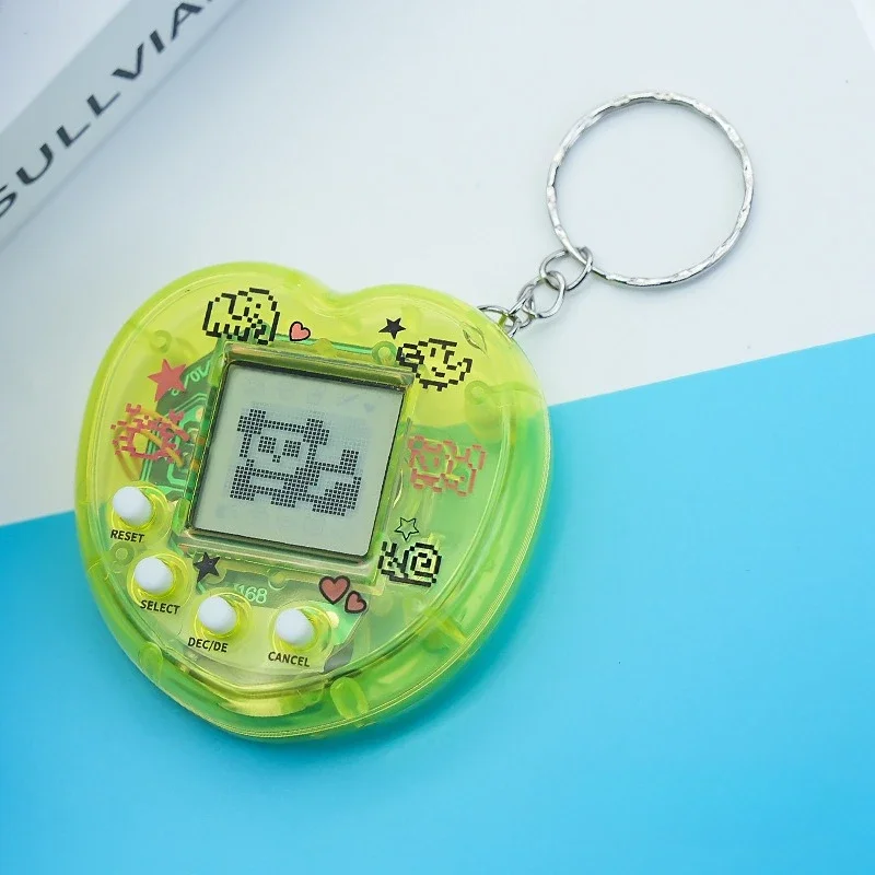 1Pc Random Color Children's Electronic Pet 168 Pets In 1 Virtual Cyber kid Digital Pet Toy Pixel Funny Gift Play Toy Keychain