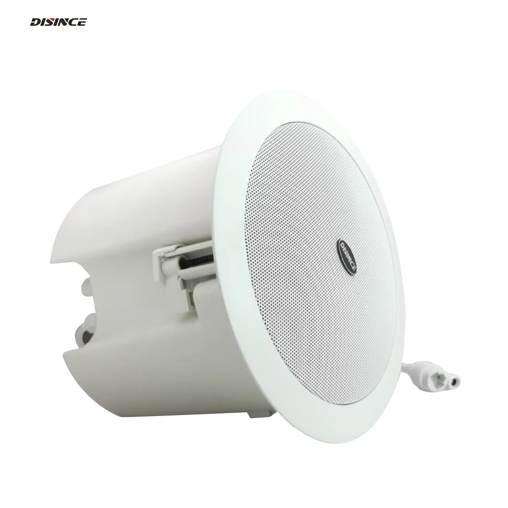20W POE SIP Ceiling Speaker with Onvif/RTSP Audio Stream WiFi & Ethernet Cable Support for Home Security System