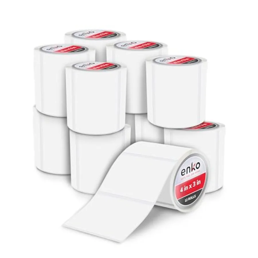4" x " Labels for Zebra Desktop Printers 6000 Labels Blank White Direct Thermal Address Mailing Shipping Barcode FBA Stickers F