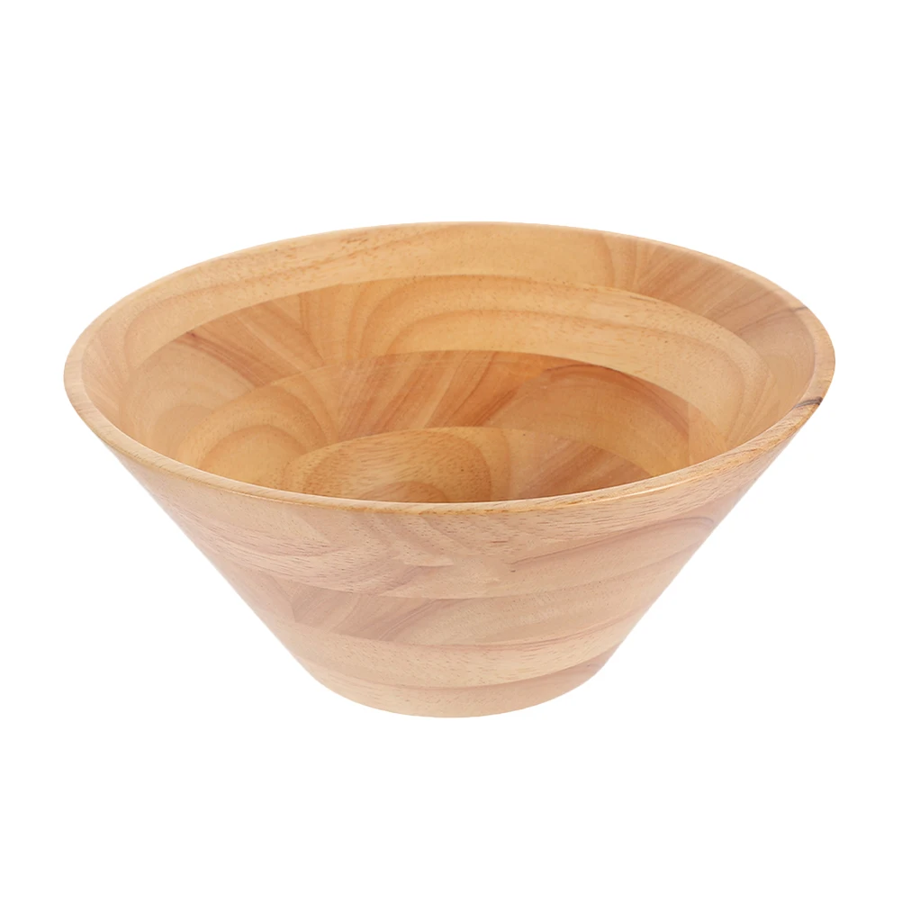 

Large Mixing Bowl Wooden Mini Serving Bowls Rustic Salad High Capacity for Entertaining